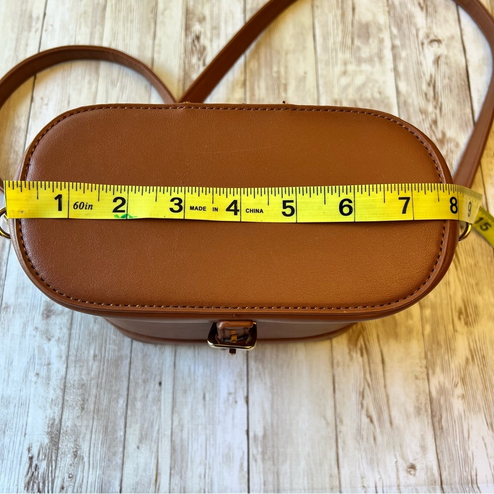 Brown box bag crossbody - Picture 3 of 9